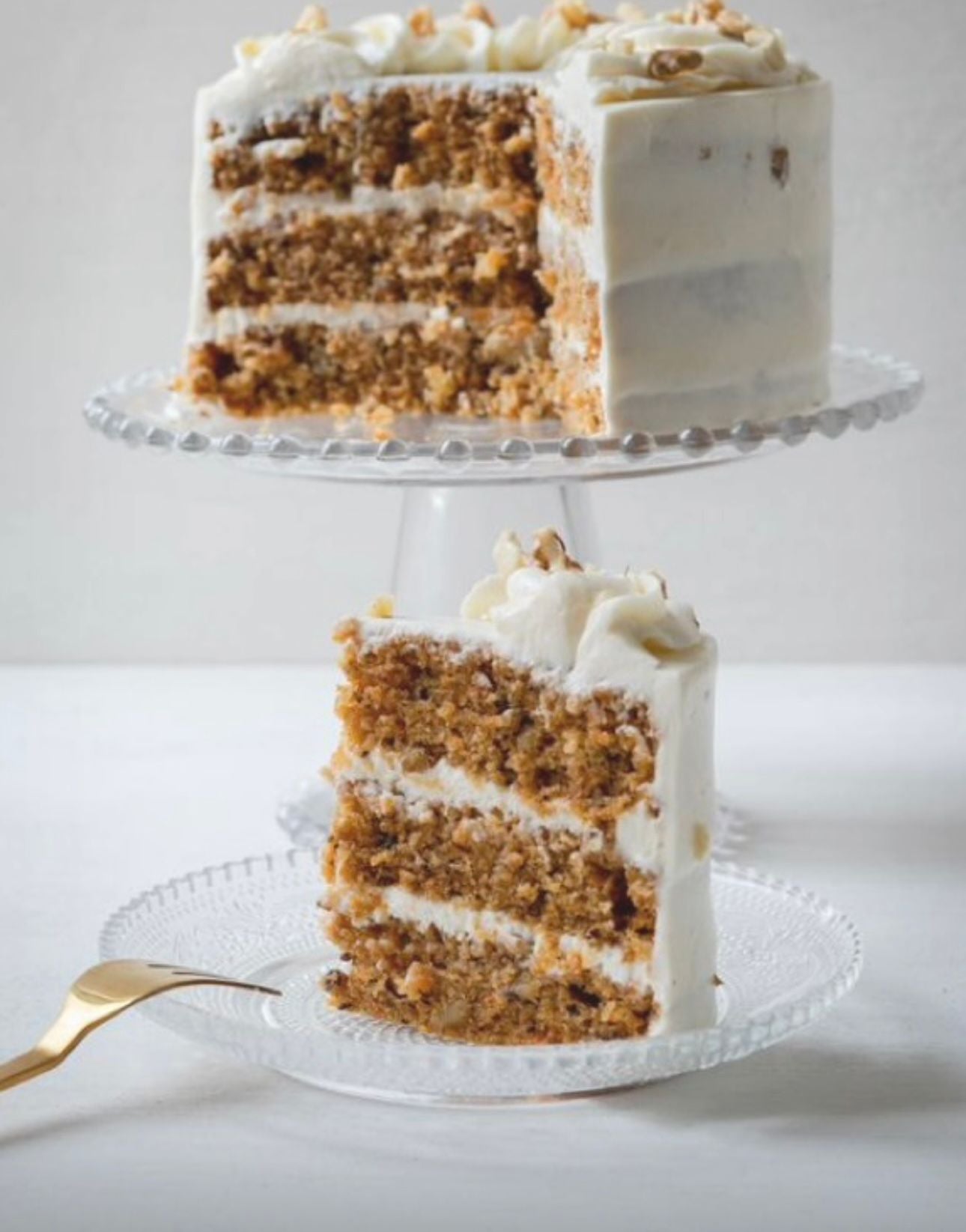 Carrot and Walnut Cake with Cream Cheese